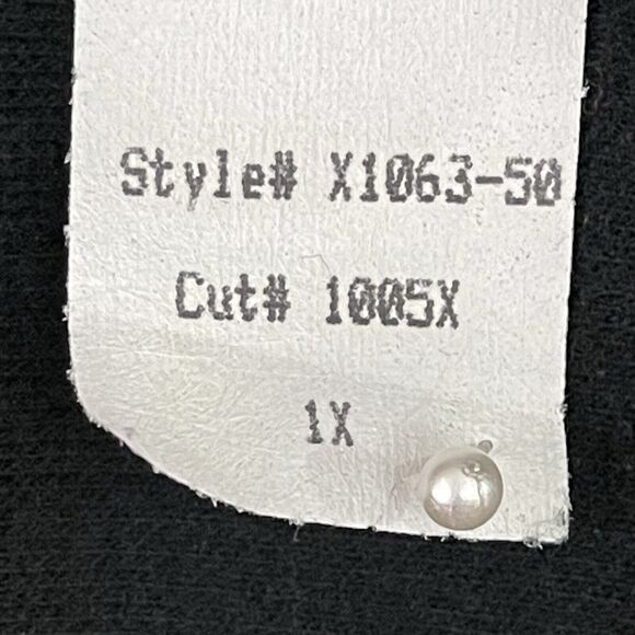 Neiman Marcus Exclusive Jacket 1X Black Green Colorblock Zip Cotton USA - Picture 10 of 12